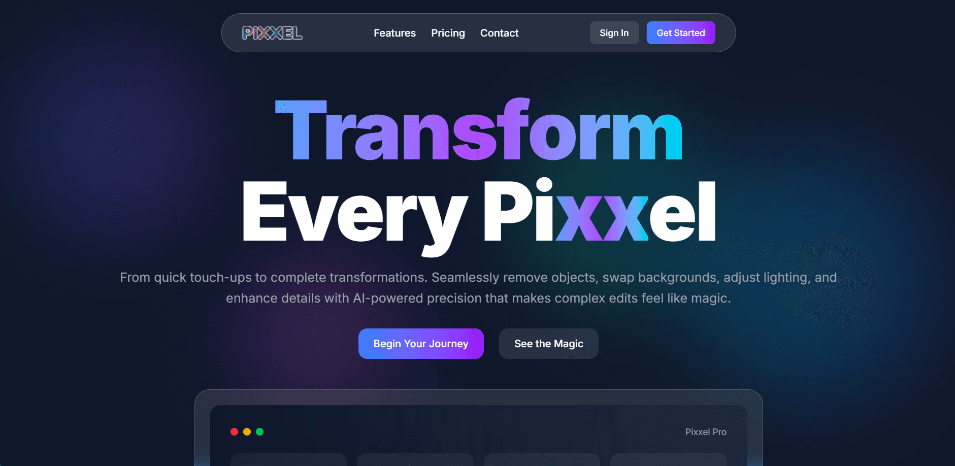Pixxel AI Image Editor
